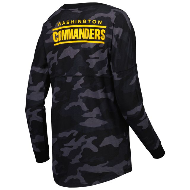 New Era Women's New Era Black Washington Commanders Camo Long Sleeve T-Shirt
