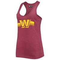 Women's New Era Burgundy Washington Commanders Scoop Neck Racerback Tank Top