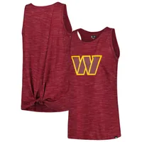 Women's New Era Burgundy Washington Commanders Space Dye Tie-Back Tank Top