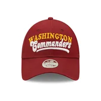 Casquette Snapback 9FORTY New Era pour femme des Washington Commanders Team Trucker bordeaux