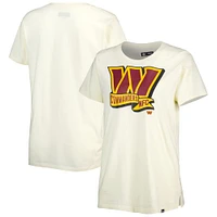 Women's New Era Cream Washington Commanders Chrome Sideline T-Shirt