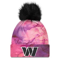 Men's Washington Commanders New Era Pink 2022 NFL Crucial Catch Knit Hat