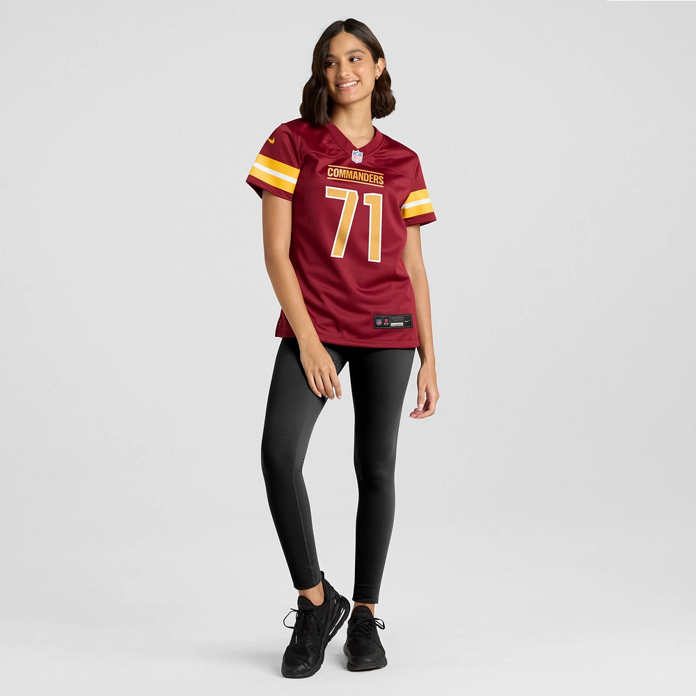 Maillot de joueur jeu des commandants Washington Andrew Wylie Nike pour femme, bourgogne