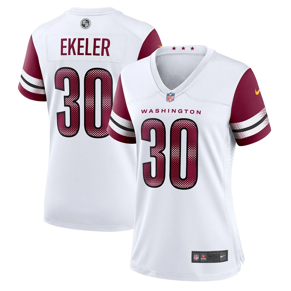 Maillot de match Nike Austin Ekeler Washington Commanders pour femme, blanc