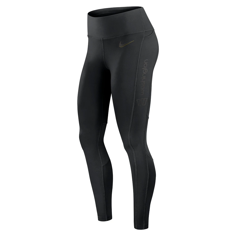 Women's Nike Black Washington Commanders Performance Leggings