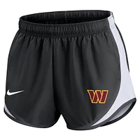 Short Nike Washington Commanders Tempo pour femme, noir