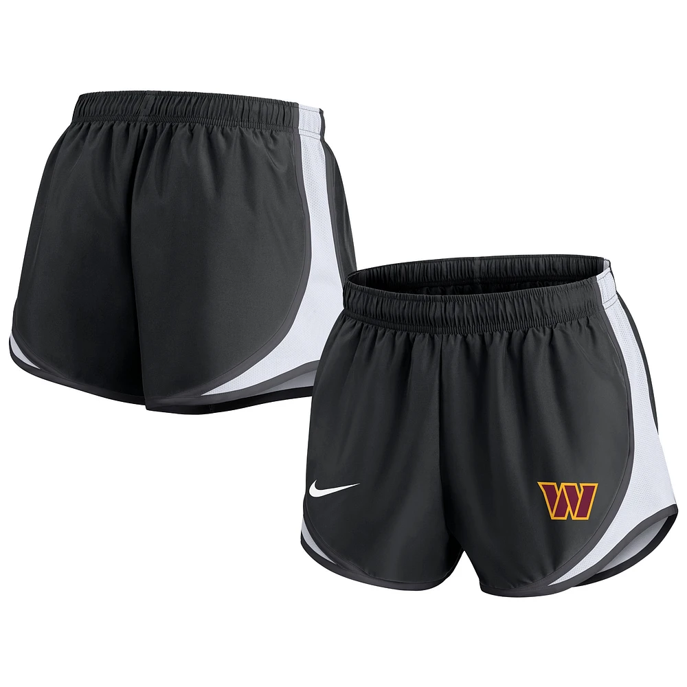 Short Nike Washington Commanders Tempo pour femme, noir