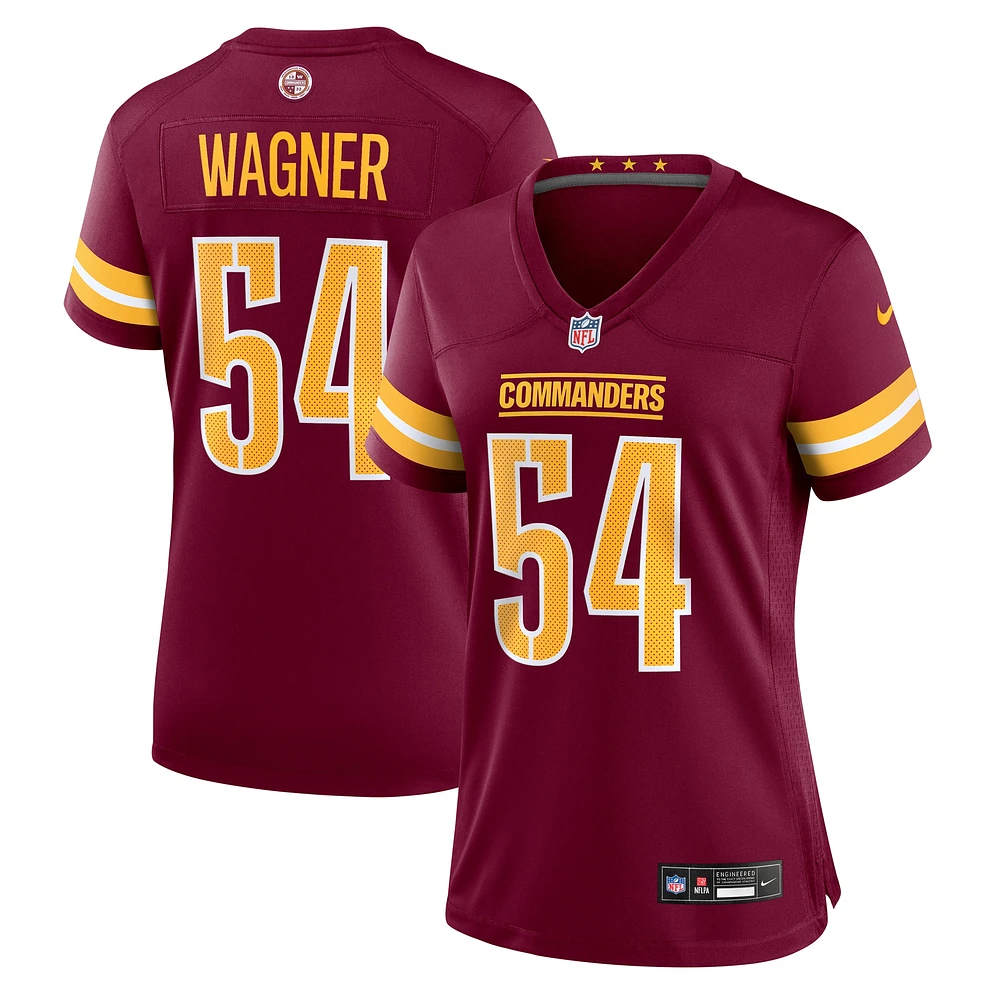 Maillot de match Nike Bobby Wagner bordeaux pour femme des Washington Commanders