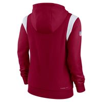 Women's Nike Burgundy Washington Commanders Athletic Stack Performance - Pullover Hoodie