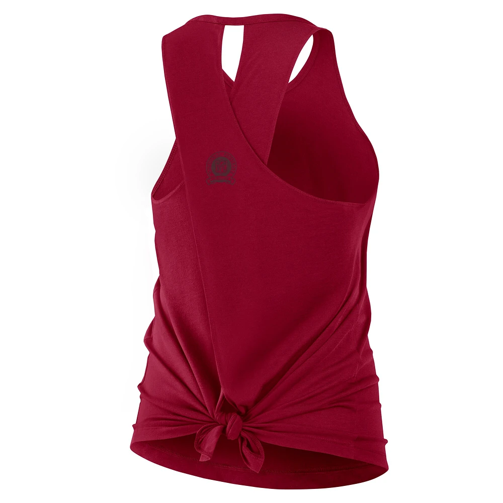 Women's Nike Burgundy Washington Commanders Glory Crisscross Performance Tank Top