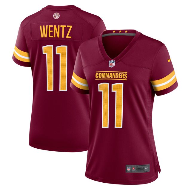 Maillot de match Nike Carson Wentz pour femmes, bordeaux, Washington Commanders