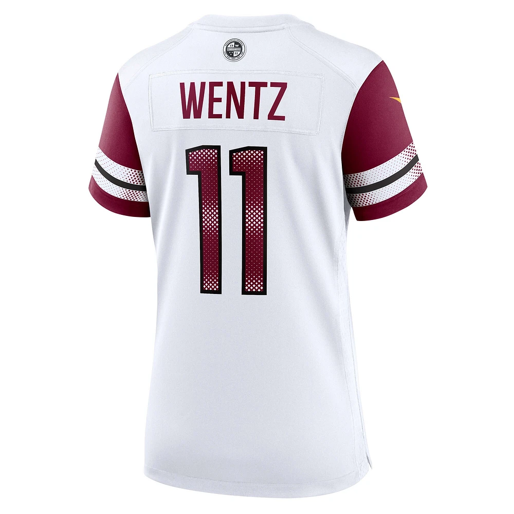 Maillot de match Nike Carson Wentz Washington Commanders blanc pour femme