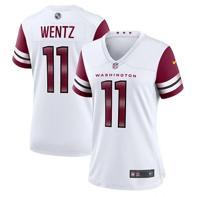 Maillot de match Nike Carson Wentz Washington Commanders blanc pour femme