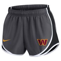 Women's Nike Charcoal Washington Commanders Logo Performance Tempo Shorts