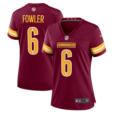 Maillot de match Nike Dante Fowler Jr. Bourgogne Washington Commanders pour femme