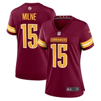 Maillot de match Nike Dax Milne Bourgogne Washington Commanders pour femme