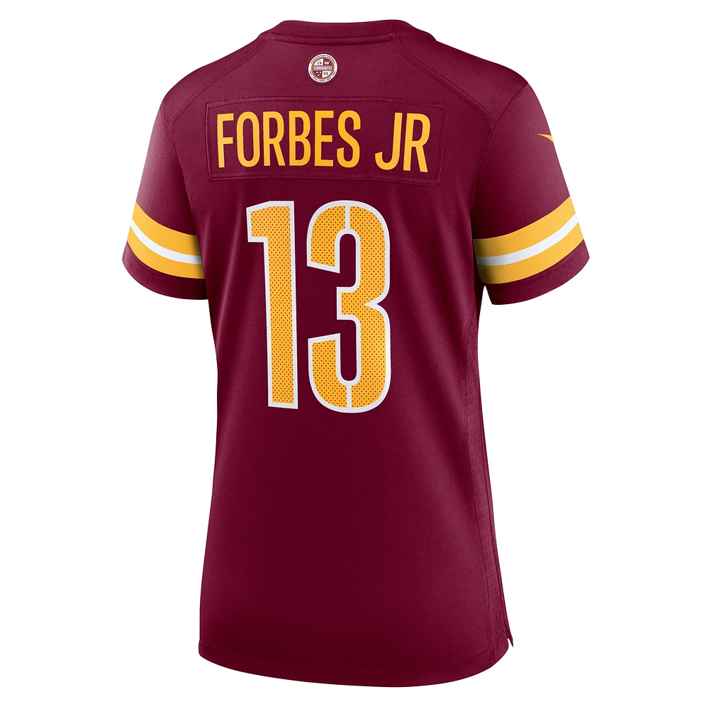 Maillot de match Nike Emmanuel Forbes Jr. pour femme, bordeaux, Washington Commanders