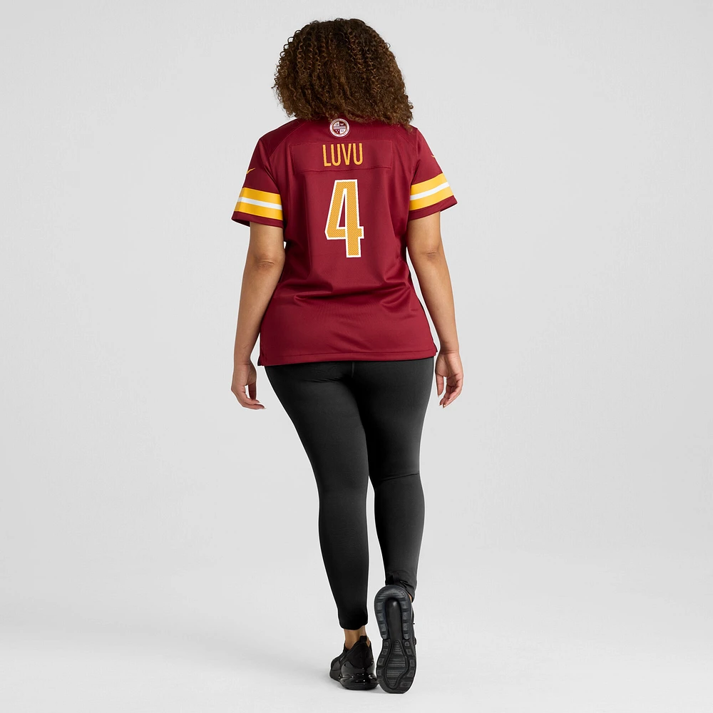 Maillot de match Nike Frankie Luvu Bordeaux Washington Commanders pour femme