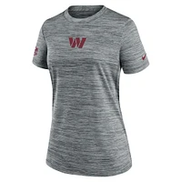 Women's Nike Gray Washington Commanders Sideline Velocity Performance T-Shirt