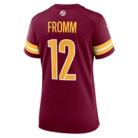 Maillot de joueur à domicile Nike Jake Fromm Washington Commanders pour femme, bourgogne