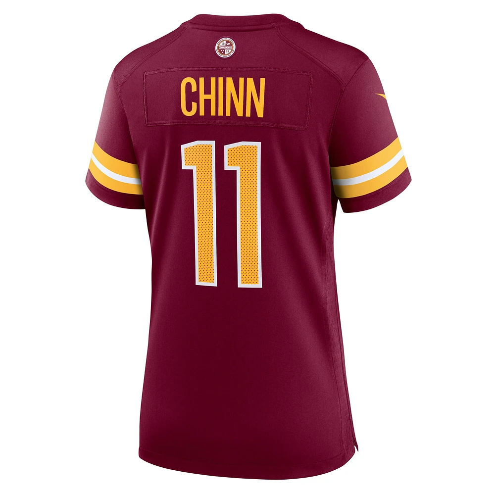 Maillot de match Nike Jeremy Chinn pour femmes, bordeaux, Washington Commanders