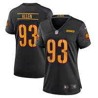 Maillot de joueur jeu alternatif Nike Jonathan Allen pour femme, noir, Washington Commanders