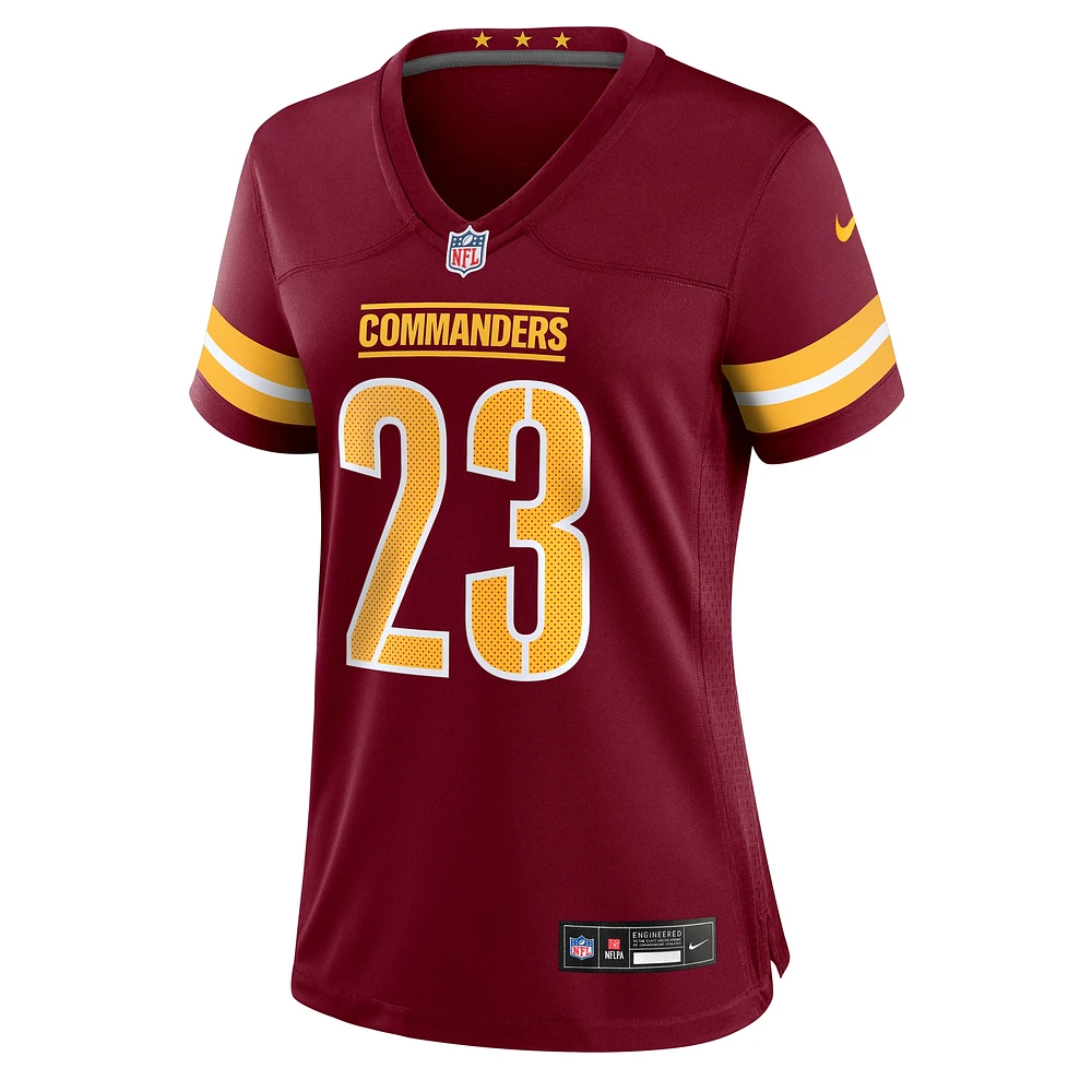 Maillot de match Nike Marshon Lattimore Bordeaux Washington Commanders pour femme