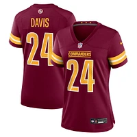 Maillot de match Nike Michael Davis bordeaux pour femme des Washington Commanders