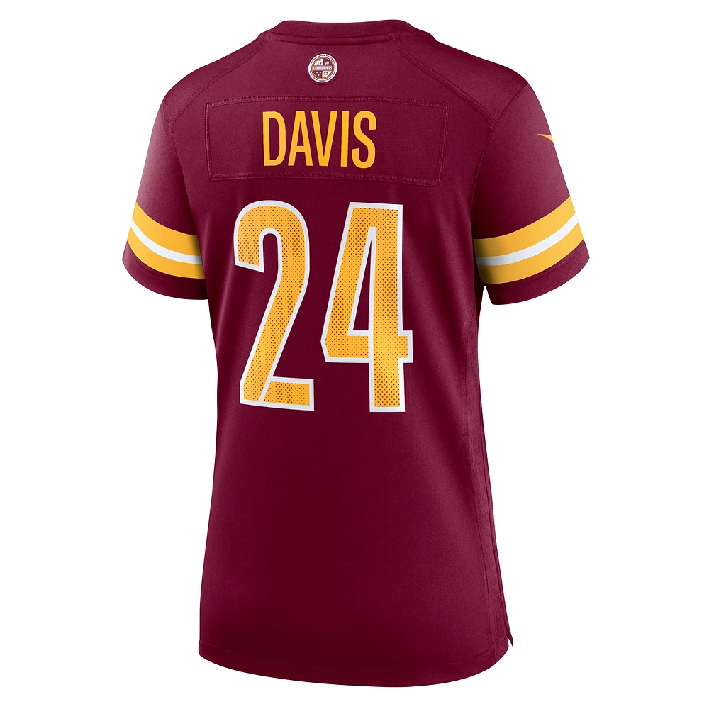 Women's Nike Michael Davis  Burgundy Washington Commanders Game Jersey