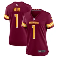 Maillot de match Nike Numéro 1 Maman Bourgogne Washington Commanders pour femme