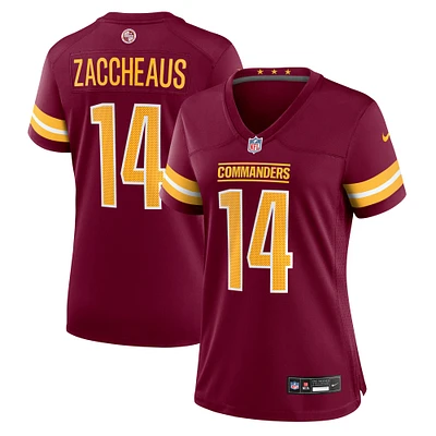 Maillot de match Nike Olamide Zaccheaus Bordeaux pour femme des Washington Commanders