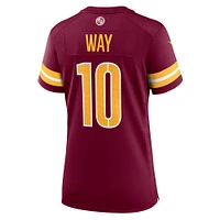 Maillot de match Nike Tress Way Bordeaux pour femme des Washington Commanders