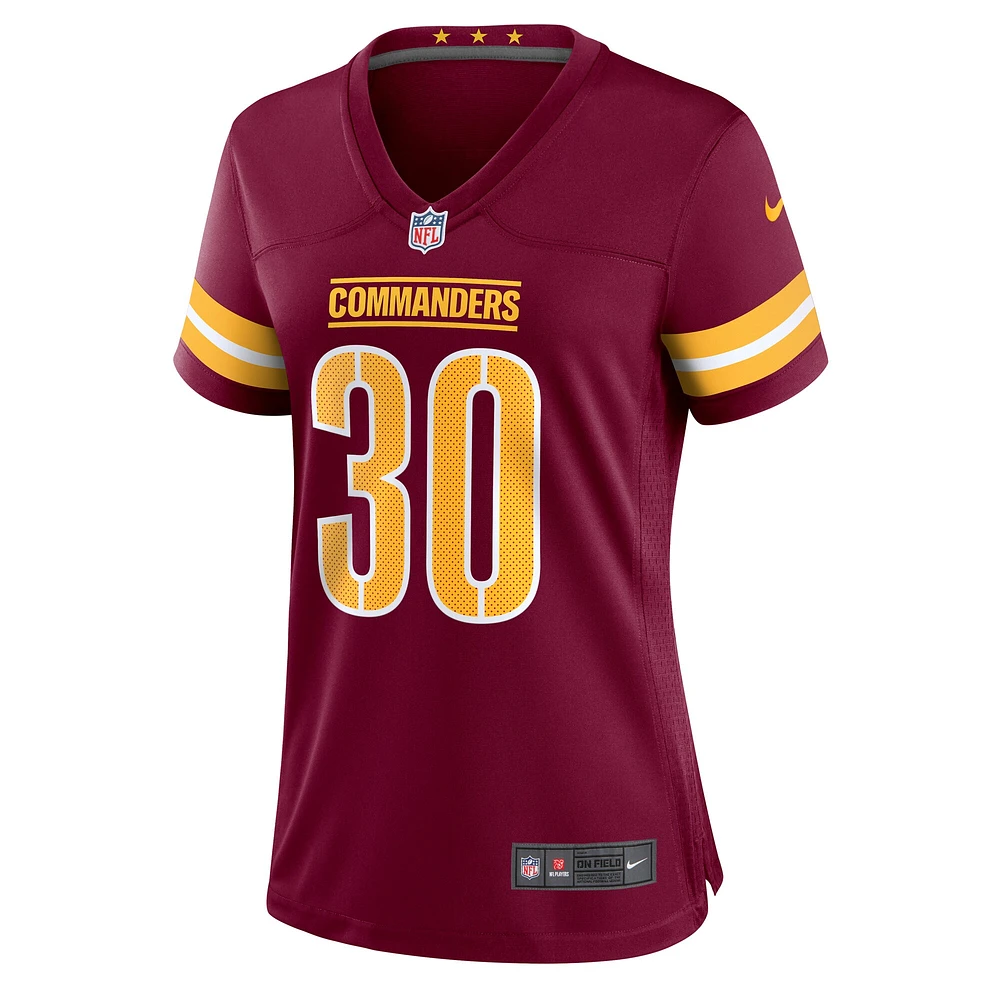 Maillot de match Nike Troy Apke pour femmes, bordeaux, Washington Commanders