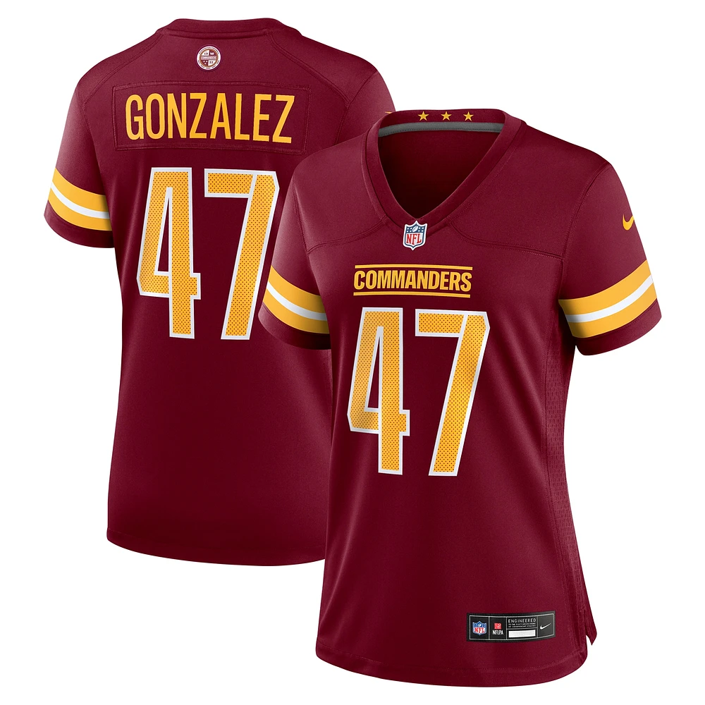 Women's Nike Zane Gonzalez Washington Commanders Game Jersey