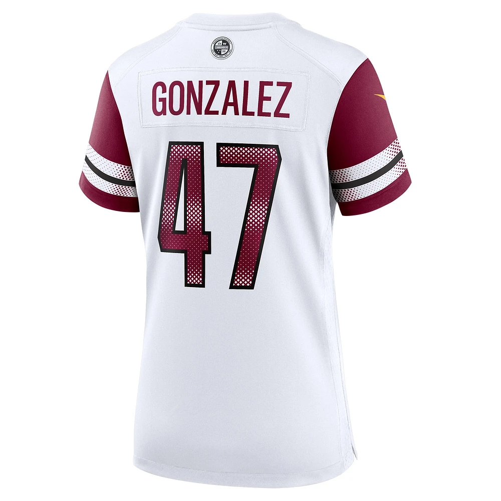 Women's Nike Zane Gonzalez  White Washington Commanders Game Jersey