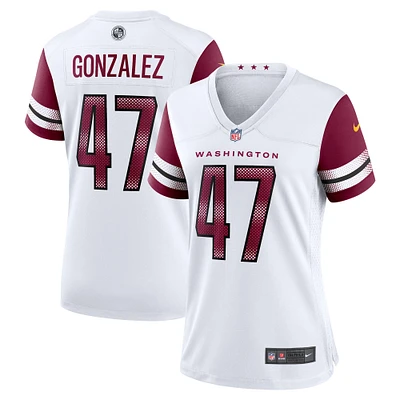 Women's Nike Zane Gonzalez  White Washington Commanders Game Jersey