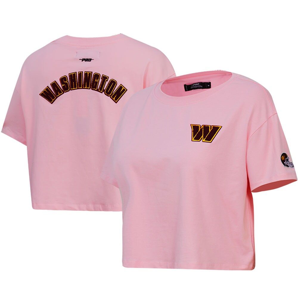 Pro Standard Women's Pro Standard Pink Washington Commanders Cropped Boxy T- Shirt