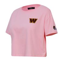 Women's Pro Standard Pink Washington Commanders Cropped Boxy T-Shirt