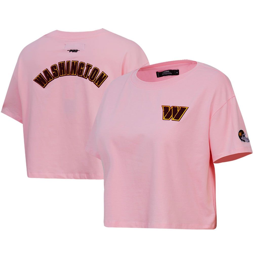 Women's Pro Standard Pink Washington Commanders Cropped Boxy T-Shirt