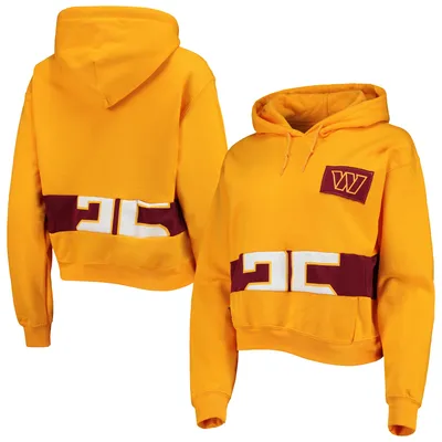 Washington Commanders Refried Apparel Women's Cropped Pullover Hoodie - Gold