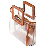 STAUD Washington Commanders Mini sac Shirley transparent pour femme