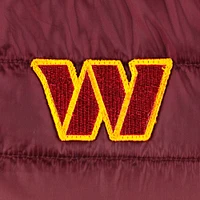 Women's The Wild Collective Burgundy/Gold Washington Commanders Color Block Full-Zip Puffer Jacket