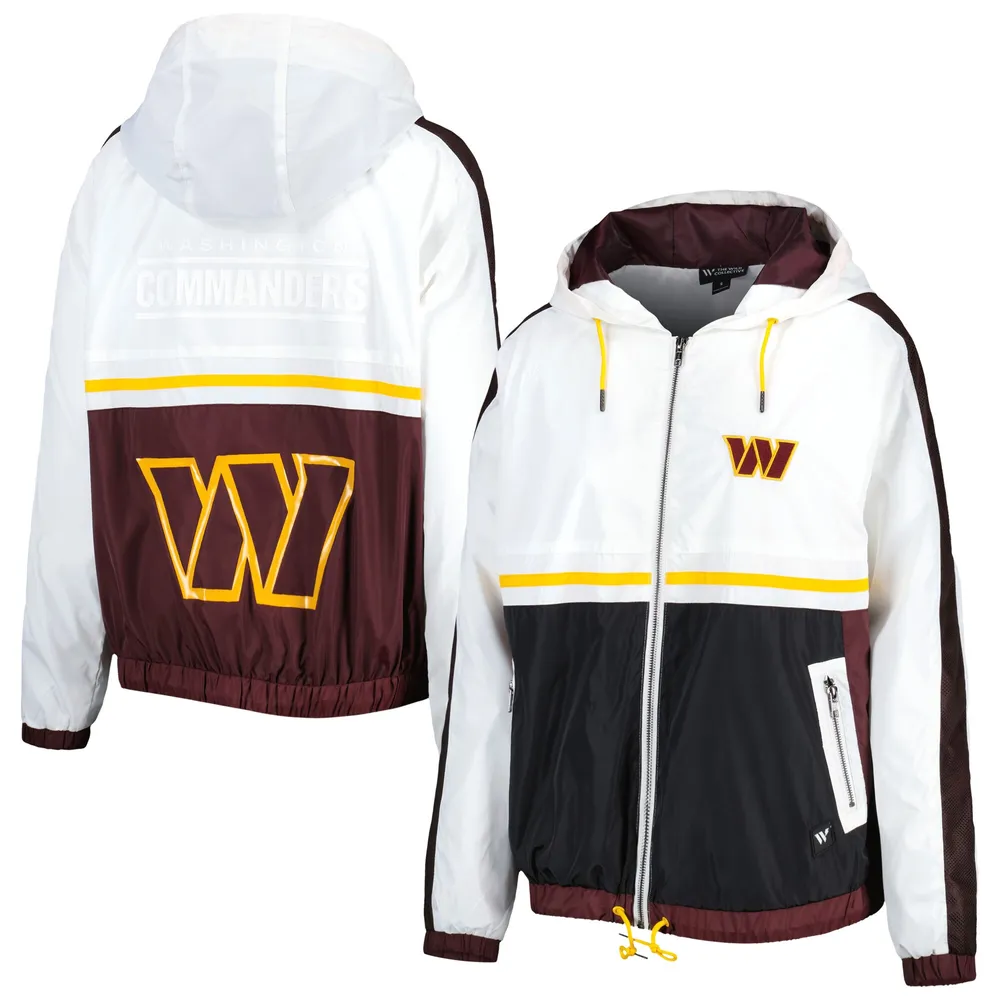 Lids Washington Commanders The Wild Collective Women's Raglan Full-Zip  Track Jacket - White/Burgundy