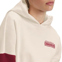 Women's Tommy Hilfiger Cream/Burgundy Washington Commanders Harriet Pullover Hoodie