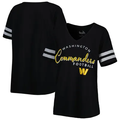 Women's G-III 4Her by Carl Banks Navy Washington Capitals Heart Fitted T-Shirt Size: Large