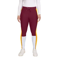 Women's WEAR by Erin Andrews Burgundy/Gold Washington Commanders Color-Block Leggings