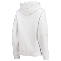 Women's WEAR by Erin Andrews White Washington Commanders Fleece Pullover Hoodie