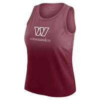 Women's WEAR by Erin Andrews x Gracie Hunt Burgundy Washington Commanders Ombre Tank Top