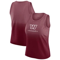 Women's WEAR by Erin Andrews x Gracie Hunt Burgundy Washington Commanders Ombre Tank Top