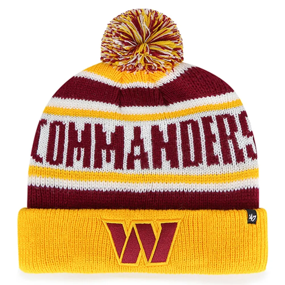 Washington Commanders Knit Hats, Beanies, Commanders Pom Pom Knit